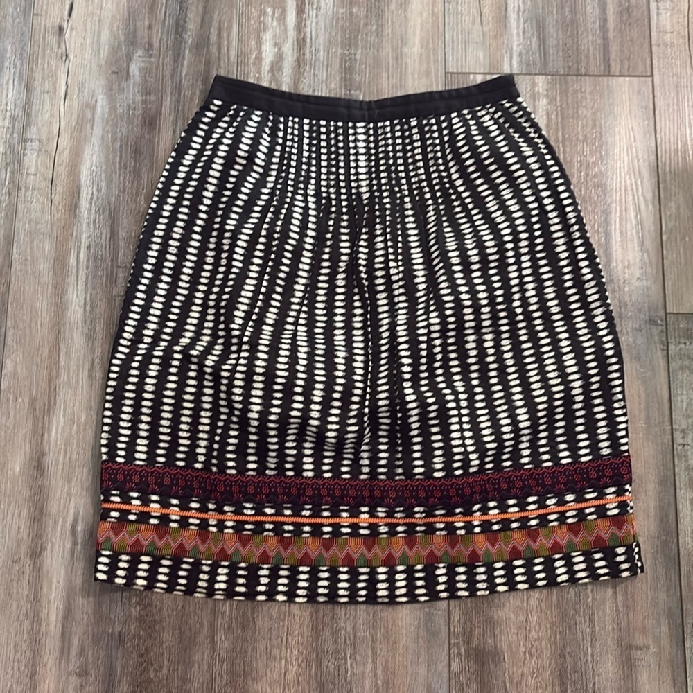 ANTHROPOLOGIE Edme & Estylle Beribboned Rings Skirt - Picture 2 of 7